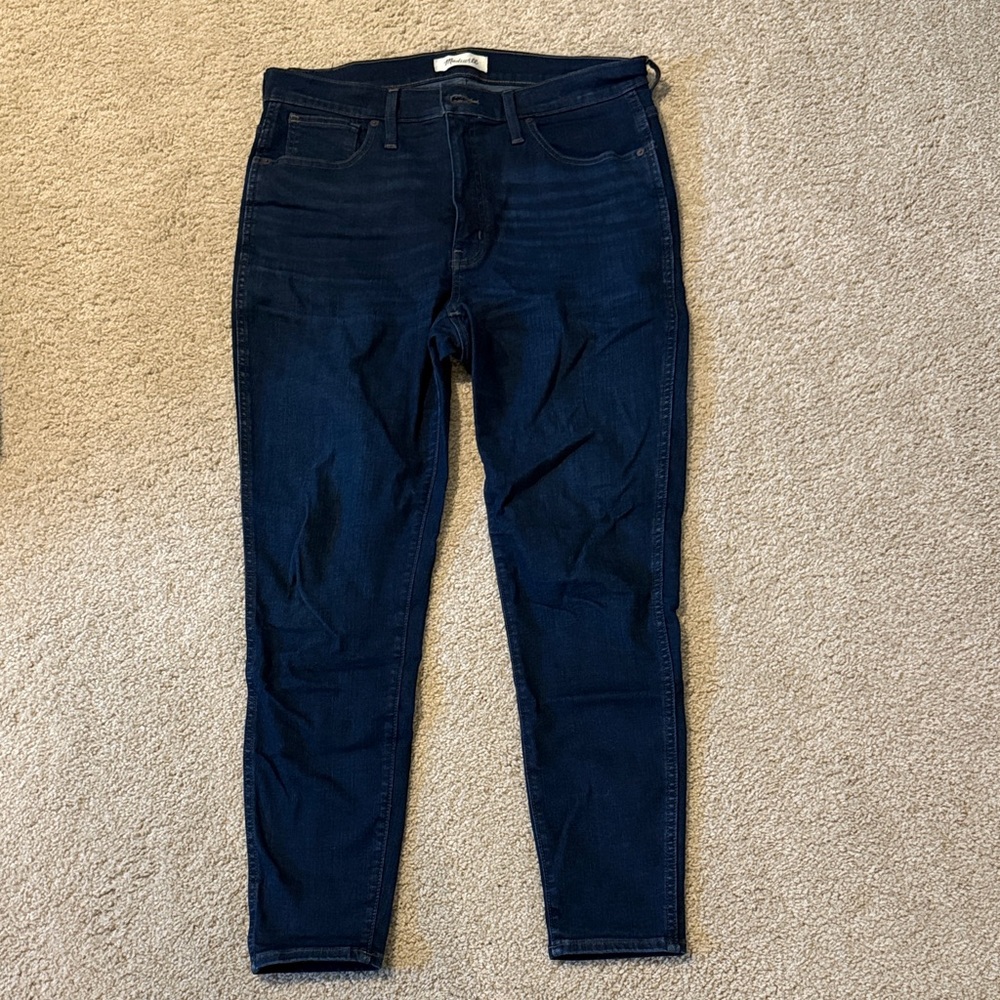 Madewell Women's Deep Blue 10” High-rise Skinny Jeans